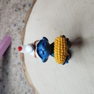 Smurfs Peyo Applause Thanksgiving Corn Figurine 1984